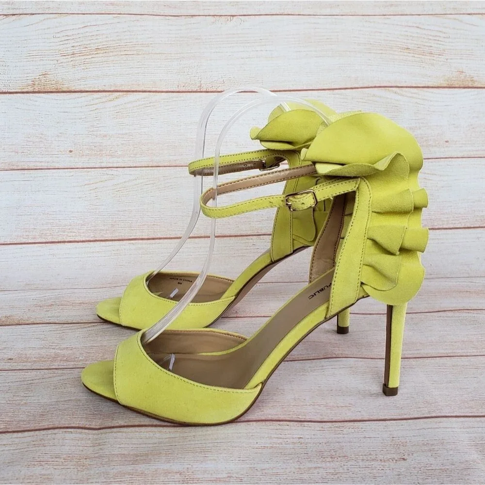 Banana Republic Suede Jackie Ankle Strap Heel Sandal Pumps